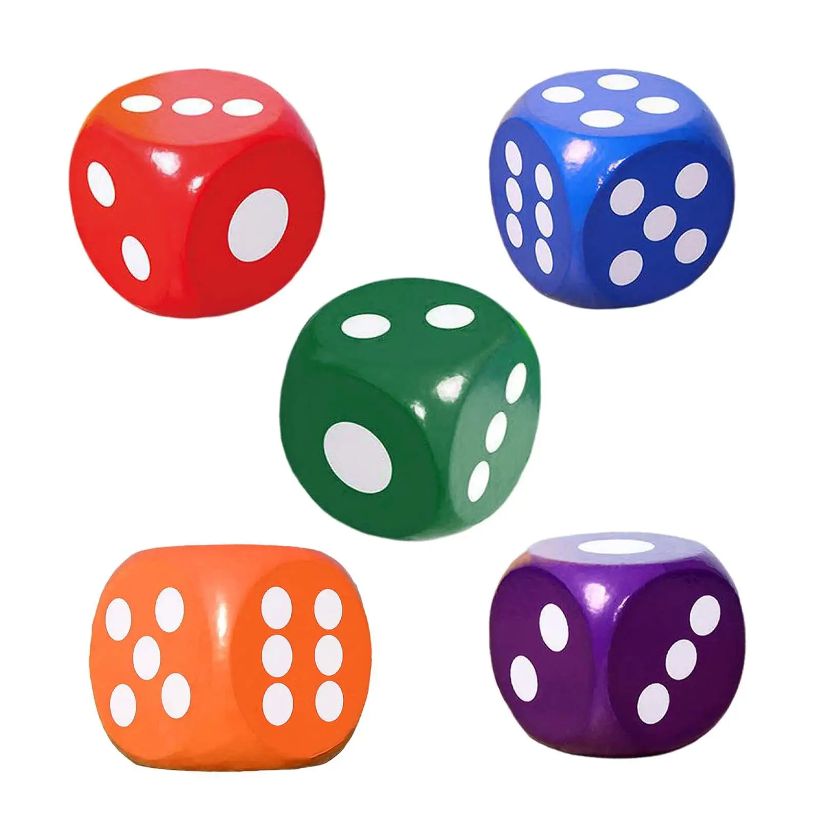 6 Sided Soft Foam Dice Learn Math Counting for Kids Carnival School Supplies