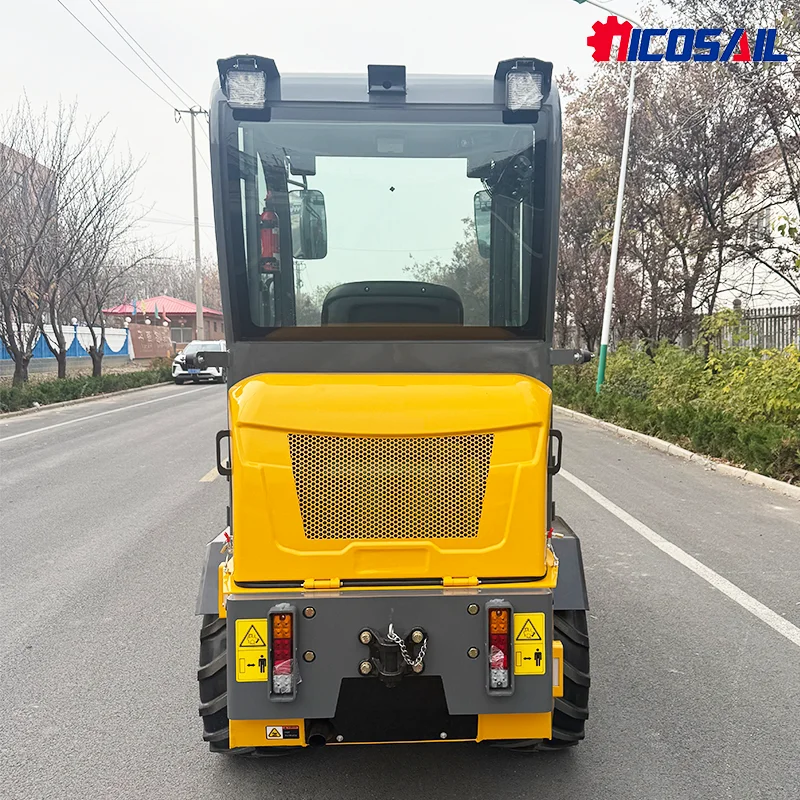 محرك CE صغير EPA ZL918X 1.5 طن رباعي العجلات لودر المزرعة عجلة المدمجة مقود بوم تلسكوبي لودر علبة التروس