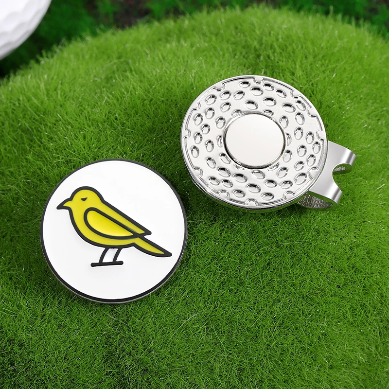 Cartoon Animal Bird Pattern Golf Ball Hat Clips Magnetic Golf Ball Marker Accessories Baseball Cap Clips Jewelry Golf Supplies