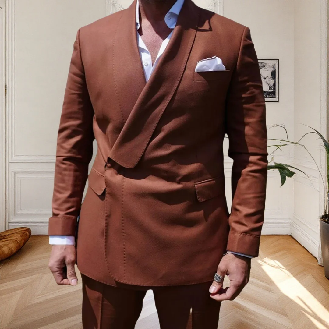 

Классические мужские костюмы, модный дизайн, приталенный комплект из 2 предметов, свадебный смокинг для жениха, мужской terno masculino, костюм для выпускного, куртка, брюки, комплект