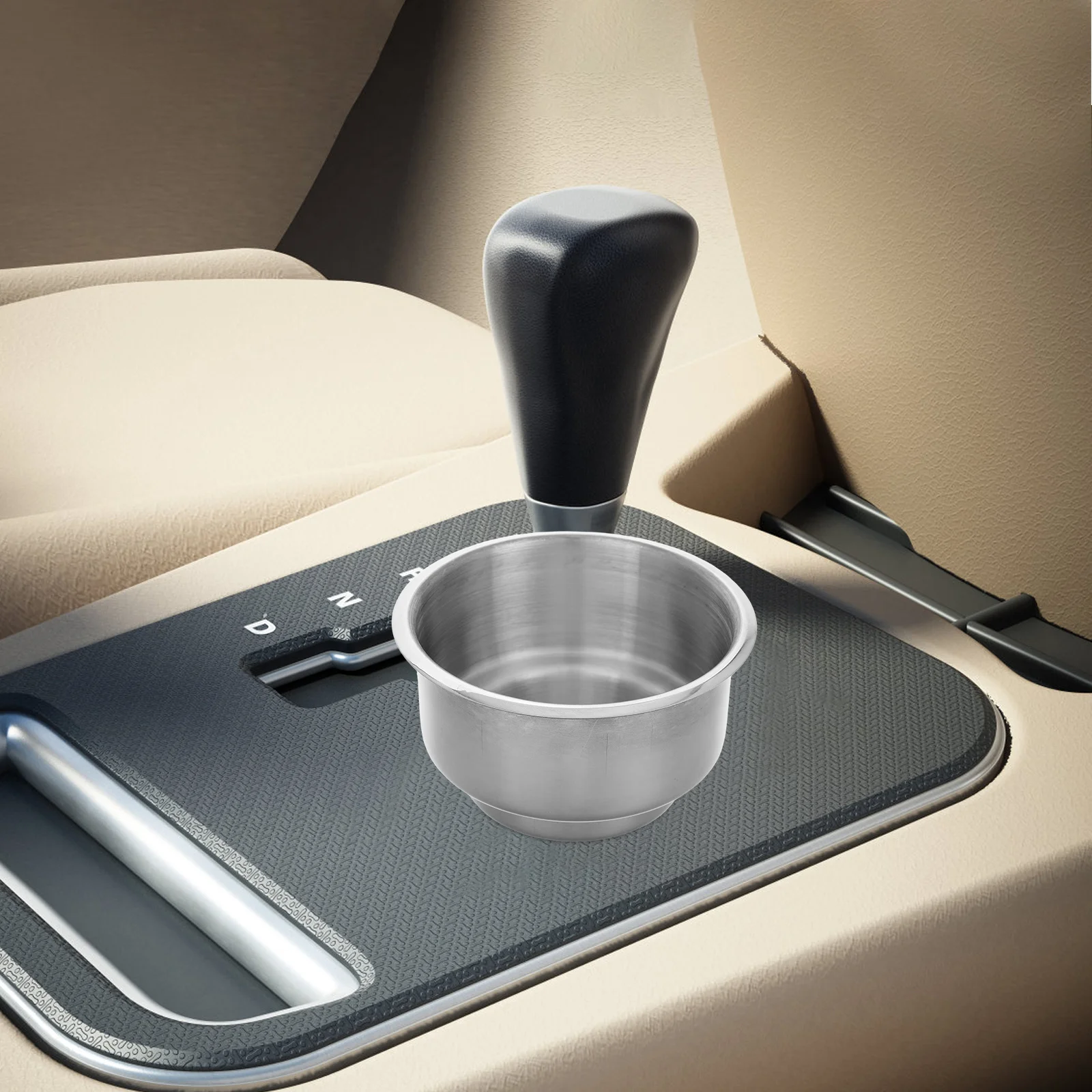 Portavasos de acero inoxidable para reposabrazos de sofá, mesa de coche, barco, RV, diseño elegante, evita que se vuelve, portavasos para sofá