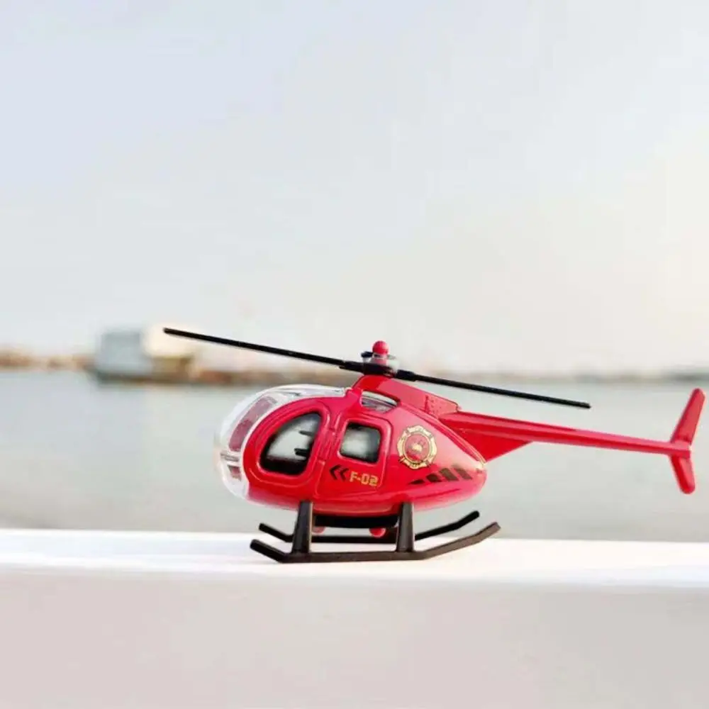Helicóptero de juguete para niños, modelo de avión de aleación, adornos, juguete para niño, helicóptero de simulación de taxi, regalo de Navidad, 1 ud.