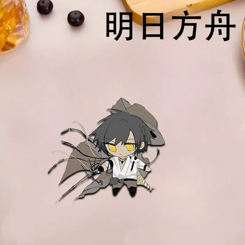 6PCS Anime Arknights Kal'tsit Ebenholz Acrylic Badge Brooch Cartoon Pins DIY Decoration Backpack Costumes Clothes Accessories