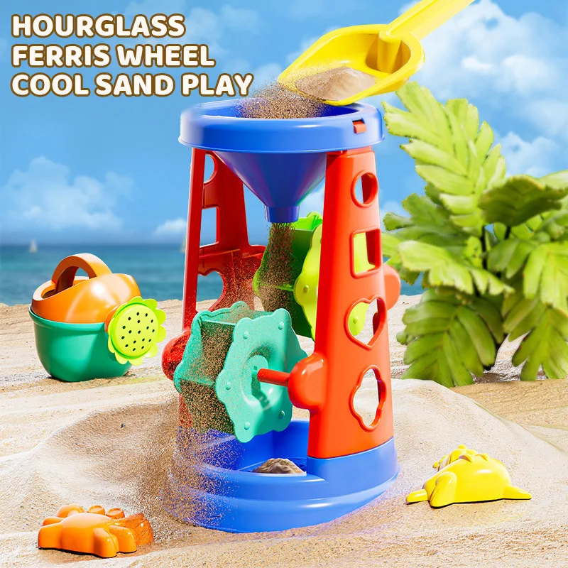 Beach Sand Toy Set 31-pieces Party Pool Sand Digging Beach water play shovels Game Set Outdoor Sand Play Tools for Kids Holiday