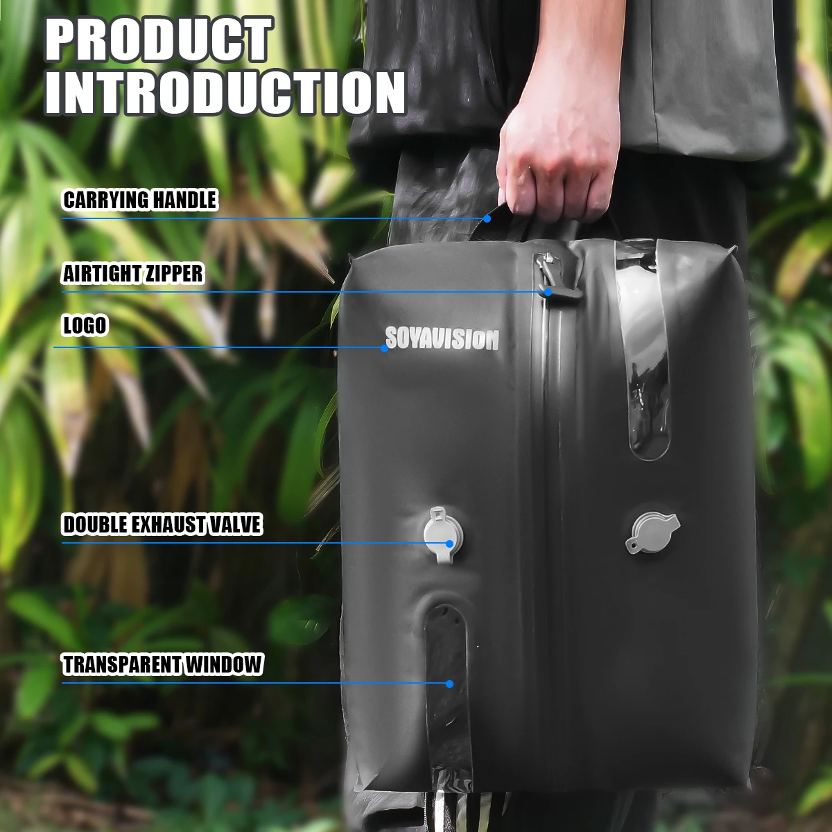 20L 50L 70L 100L 40L 66L Motorrad Wasserdichte Schwanz Tasche Reise Outdoor Trockenen Gepäck Roll Pack Tasche Motorrad Sitz Tasche – Detail 37