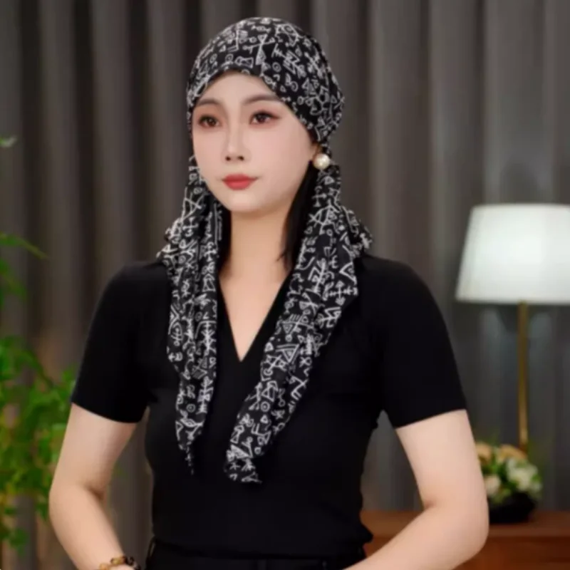 

Casual Thin Style Trend Streamers Female All Kinds Of Broken Flower Head Scarf