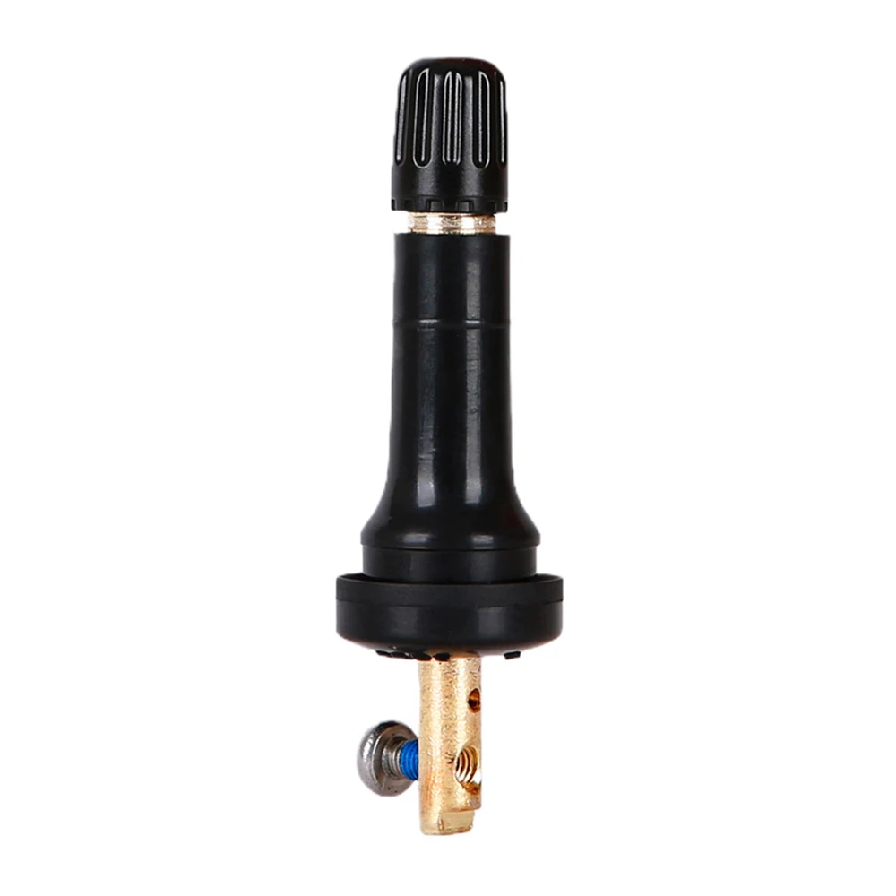 Válvula de sensor de presión de neumáticos TPMS para rueda de disco sin cámara, pezón de goma recto para sensor de rueda TPMS