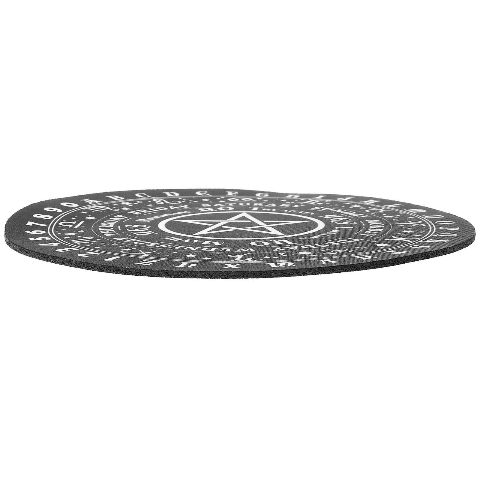

Pentagram Rubber Mat Divination Board Supplies Mouse Pad Decorative Pendulum Accessory nament Table Centerpiece Home Party