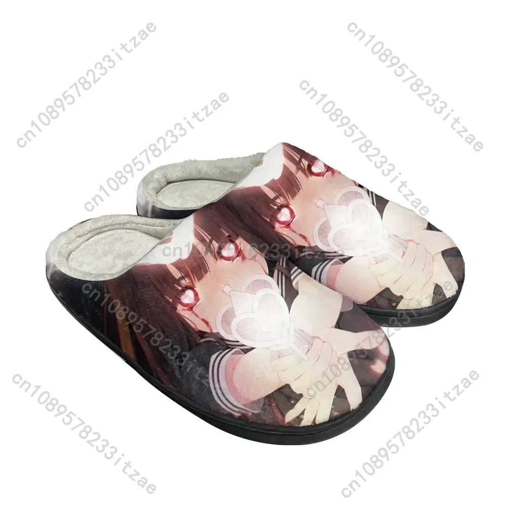 Hot Asagiri Aya Latest Cotton Custom Slippers Mens Womens Teenager Plush Casual Keep Warm Shoes Thermal Comfortable Slipper