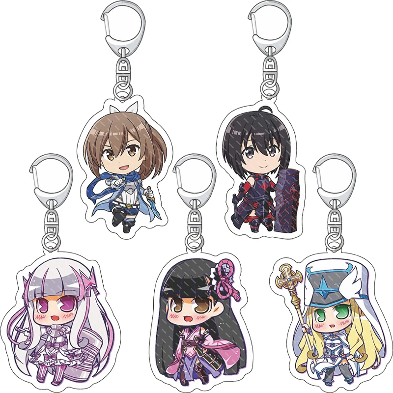 55MM Anime BOFURI: Ich will nicht verletzt werden, also werde ich meine Verteidigungsfähigkeit maximieren. ‌ Maple Sally Kaede Acryl-Schlüsselanhänger Kawaii ‌   Geschenke
