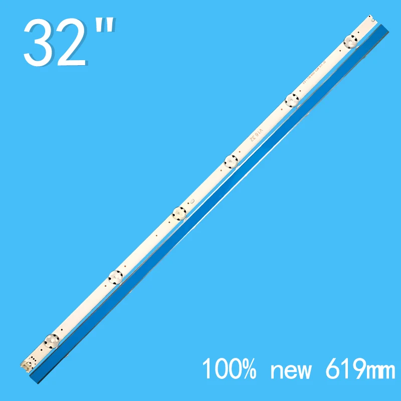 619mm 6LED LED Backlight strip For LG 32LH530v 32LH604 32LH604V-ZB LC320DUE FJ M1 6916L-2558A 32\'\'V16 ART3 V16 32
