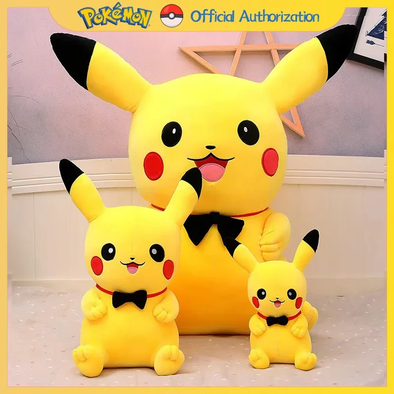 40CM-120CM Pokemon Pikachu Plush Toy Cute Cartoon Stuffed Doll Anime Collection Souvenir Kawaii Pokémon Toys Birthday Gift