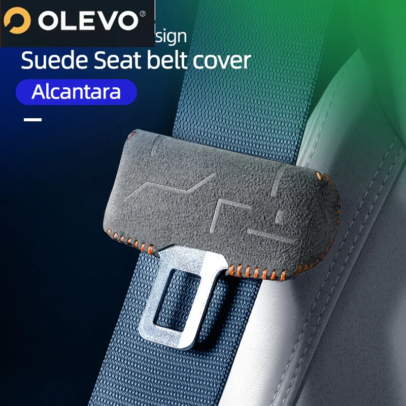 New Apply to ZEEKR 001 X Alcantara seat belt sheath B-pillar scratch and collision protection interior products