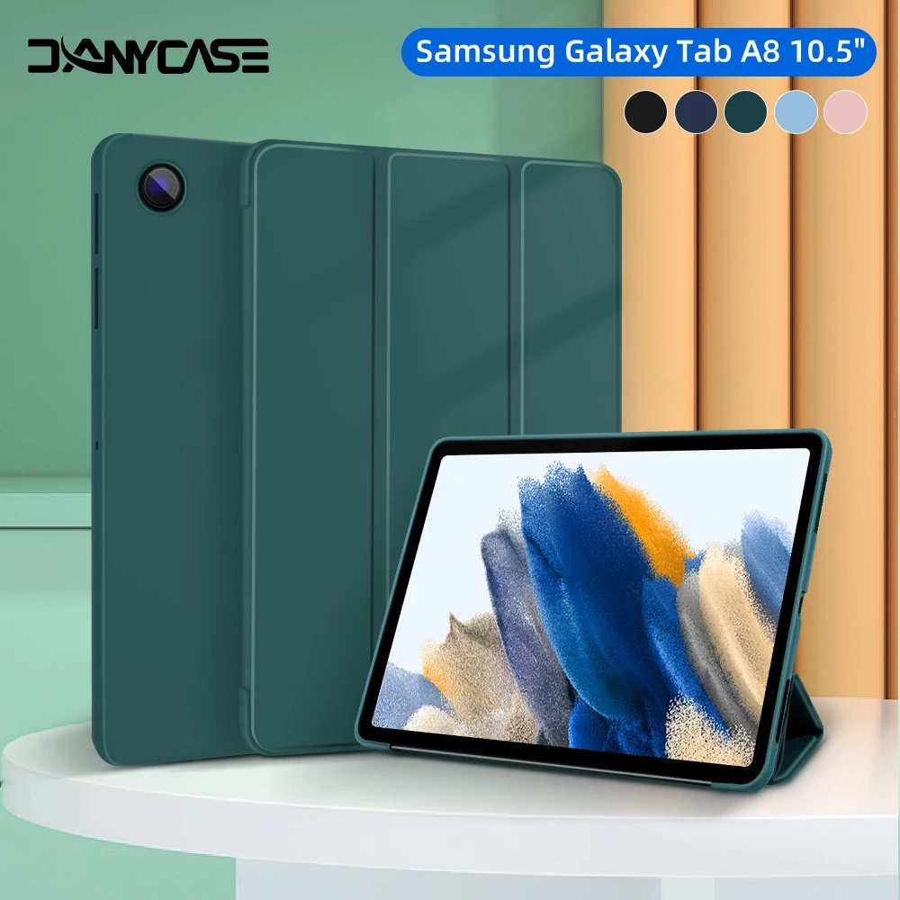 Etui na tablet Samsung Galaxy Tab A8 X205 X200 10,5 cala PU Cover Smart Leather Funda wake up from sleep Stand