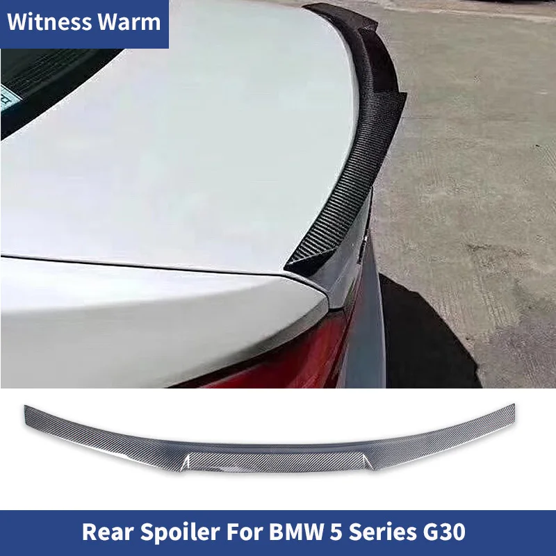 for Bmw G30 Carbon Fiber Rear Spoiler Wing 5 Series G30 520i 530i 540i 550i Car Body Kit Sedan 4 Door