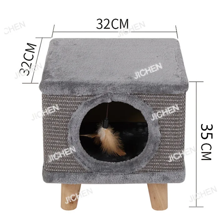 

Квадратные и круглые лежанки-пуфики для людей и животных из сизаля, устойчивые к царапинам, не занимают много места, закрытые, для кошек.