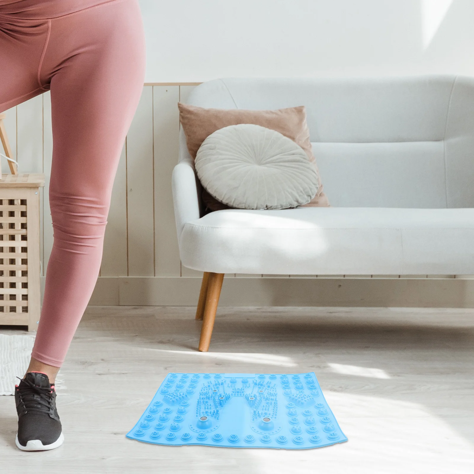 

Массажный коврик для ног с магнитами, портативный, легкий, для использования на улице и в помещении, массажер для ног