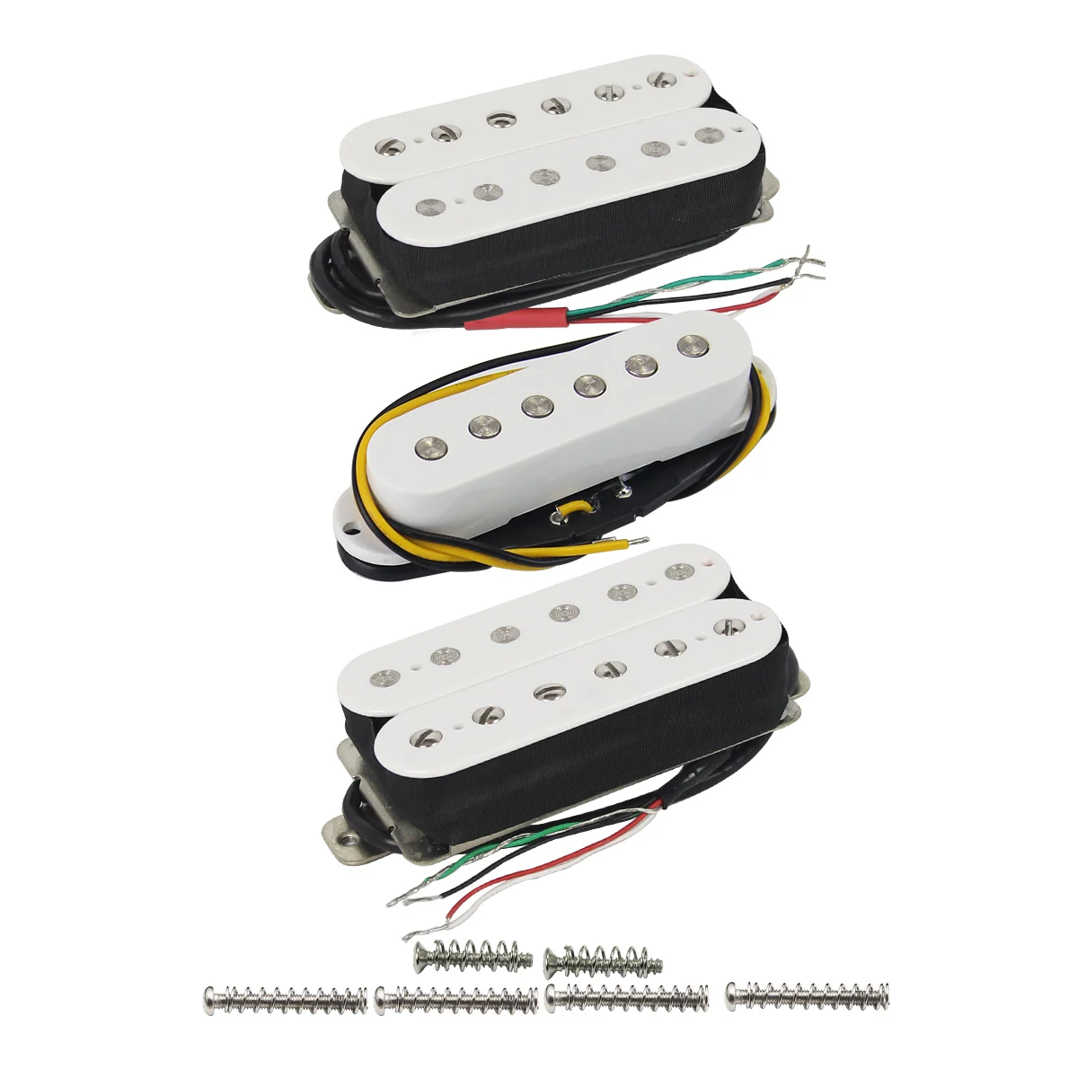 FLEOR 3pcs Ceramic Electric Guitar Humbucker Pickup +Single Coil Pickups HSH Guitar Parts