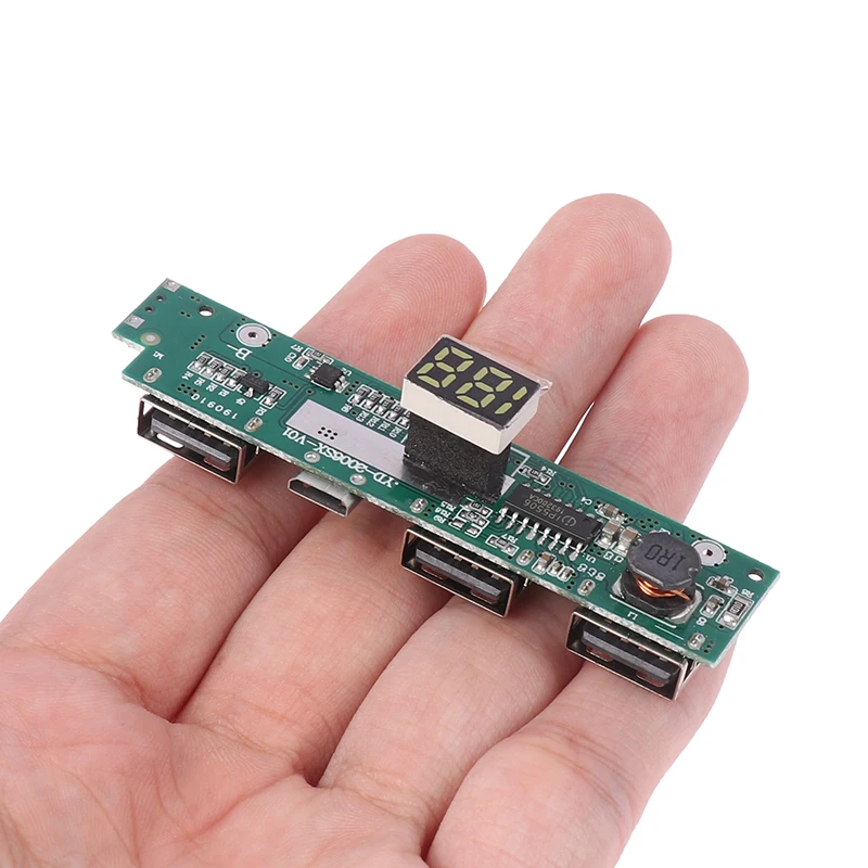 3USB DIY Bidirectional 2A Mobile Power Circuit Board 3.7V Lithium Li-ion 18650 Battery Charger Board Step-Up Board Module