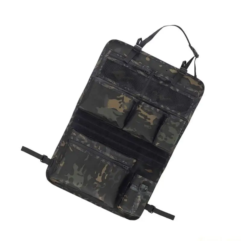 31BE Car Back Organiser With Multiple Pockets Waterproof Oxford Fabric Car Storage Bag For Vehicle Organization