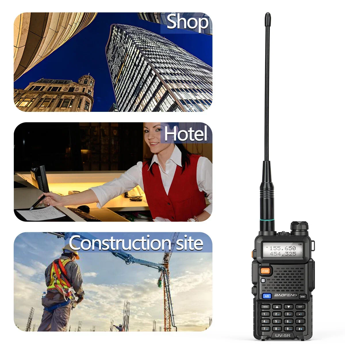 Baofeng-piezas de colores para walkie-talkie, 5/10 NA-701, UHF, VHF, 144/430Mhz, antena sma-hembra de banda Dual para Baofeng, BF-888S, UV-5R, UV-82