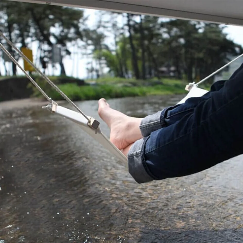 

Новый пасторальный гамак для отдыха из полиэстера и хлопка, регулируемый, удобный, для ног, для ленивого отдыха