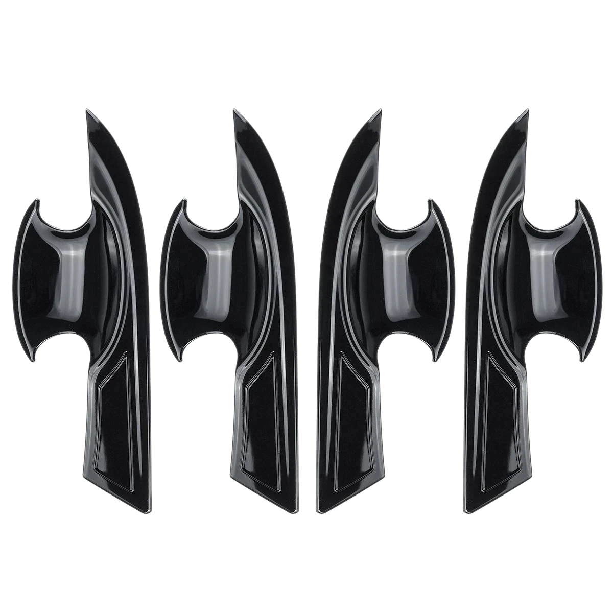 

For 10Th Gen Civic ABS Exterior Door Handle Bowl Cover Trims for Honda Civic 2016-2021 Gloss Black