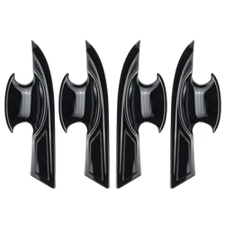 For 10Th Gen Civic ABS Exterior Door Handle Bowl Cover Trims for Honda Civic 2016-2021 Gloss Black
