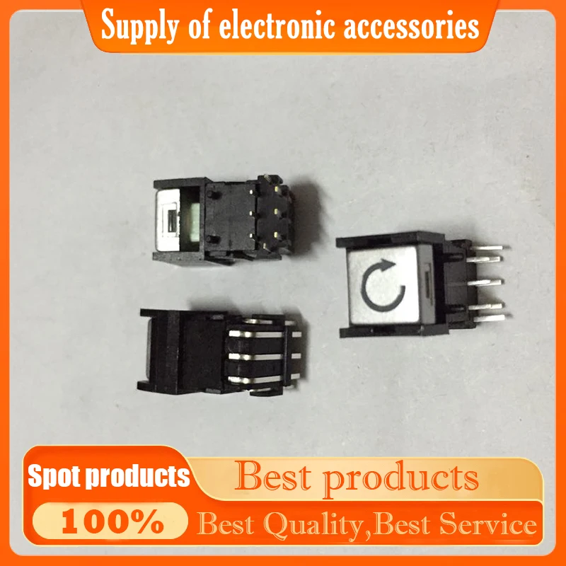 Side-press illuminated touch key switch PB6131BRFIL-3-177 button switch, 8-pin