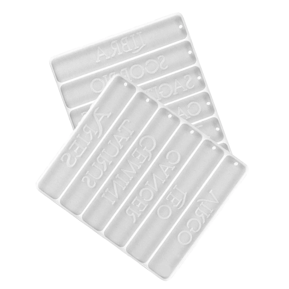 

2pcs Constellation Bookmark Molds Silicone DIY Epoxy Resin Crafts Flexible Reusable Jewelry Accessories Parts Mold