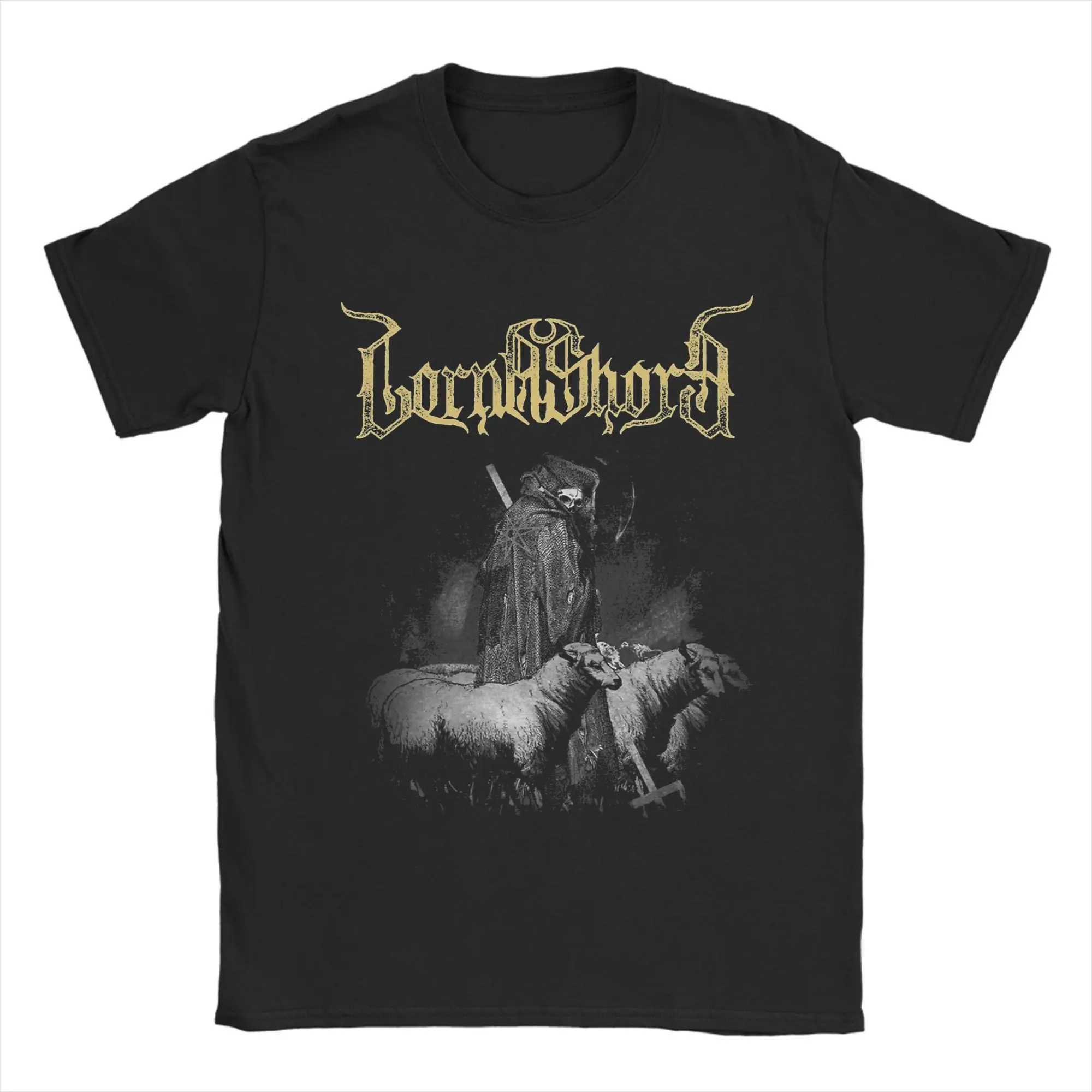 

Lorna Shore Hollow Sentence T Shirts Men Pure Cotton Novelty T-Shirts Round Collar Tee Shirt Short Sleeve Clothes 4XL 5XL