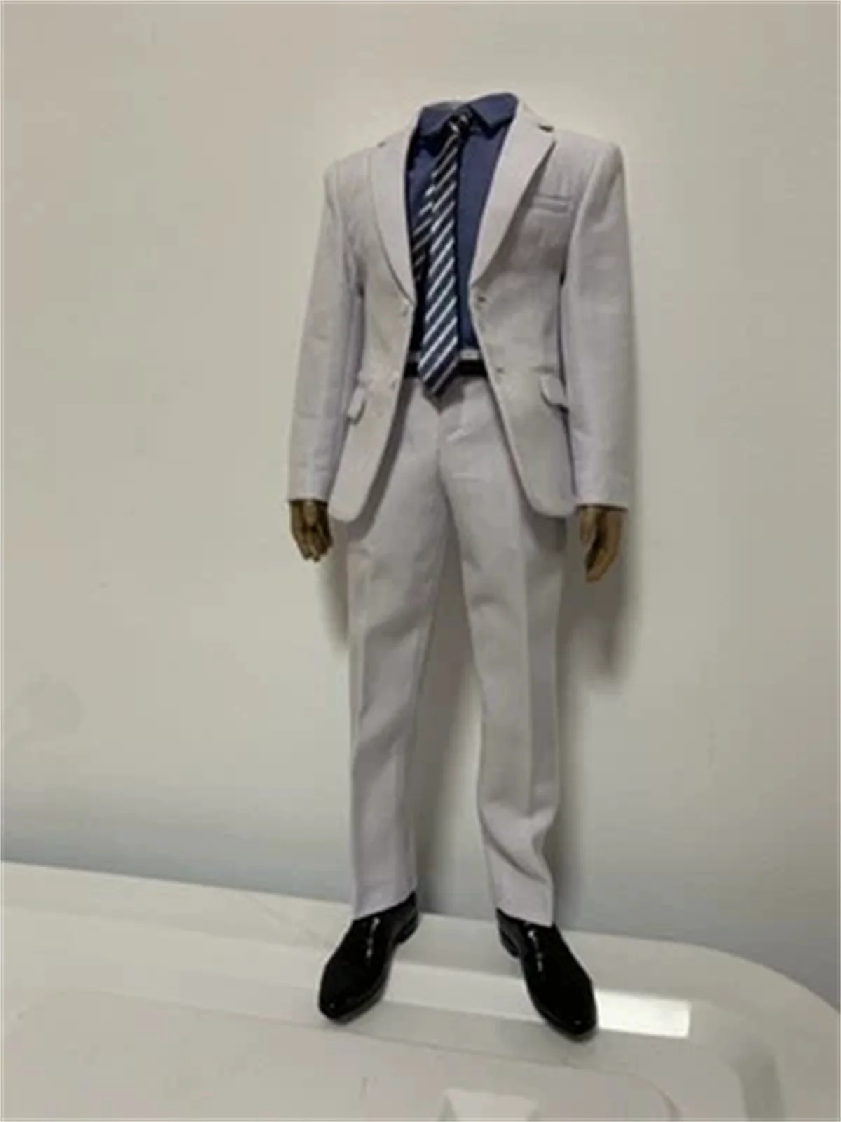 Toy Center 1/6 Scale Male Casual White Wedding Suit Shirt Man  Clothes Model Fit 12'' Soldier Action Figure Body Dolls