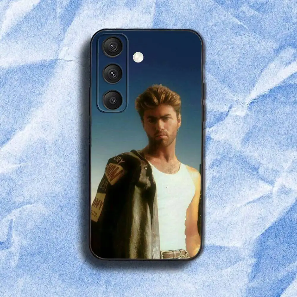 G-George M-Michael Phone Case For Samsung S 25,24,23,22,30,21,10,9,Ultra,Plus,Lite,FE,4,5G Black Soft Case