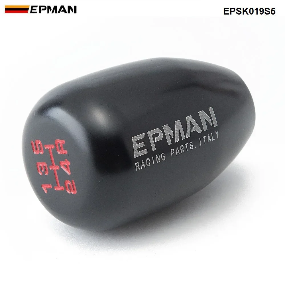 EPMAN Sport Universal Racing 5 Speed car Gear Shifter Knob  Manual Automatic Gear Shift Knob Shift Lever EPSK019S5