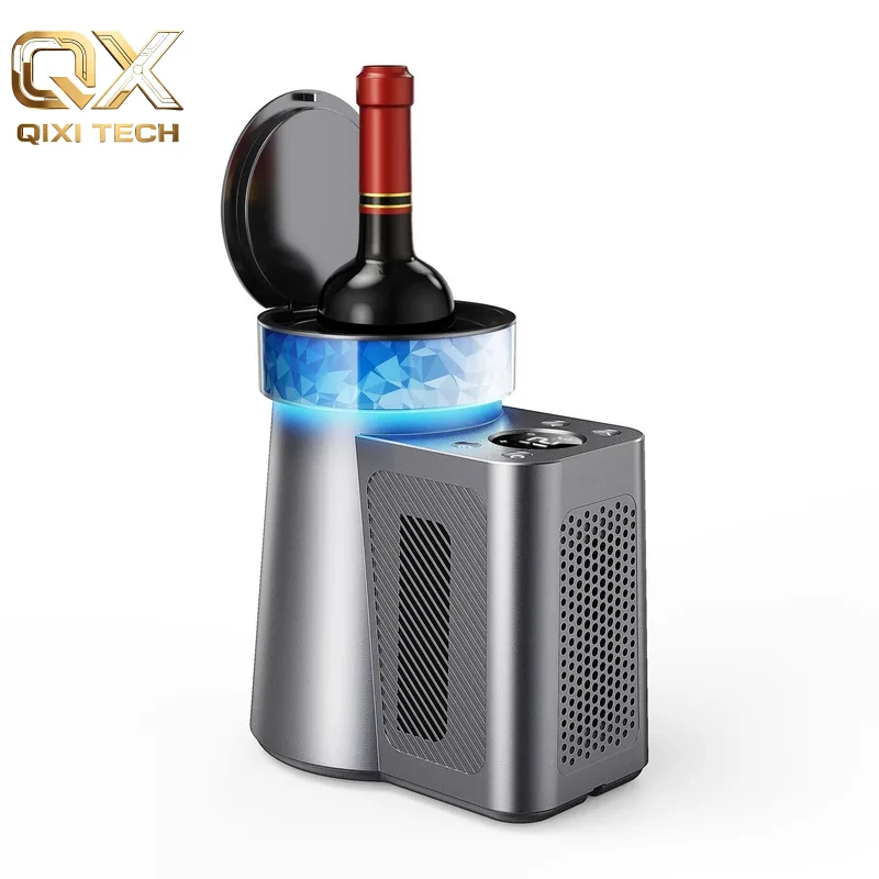 Intelligent rapid wine cooler, electric digital display cold glass, home desktop cola and beer cooling glass