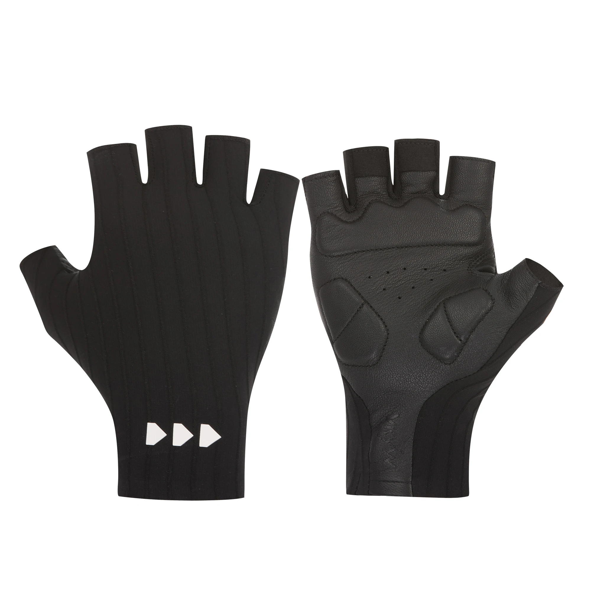 YKYWBIKE Fahrradhandschuhe Halbfinger Premium Schafsleder Aerodynamische Rennradhandschuhe Unisex Stoßdämpfende Fahrradhandschuhe – Detail 15