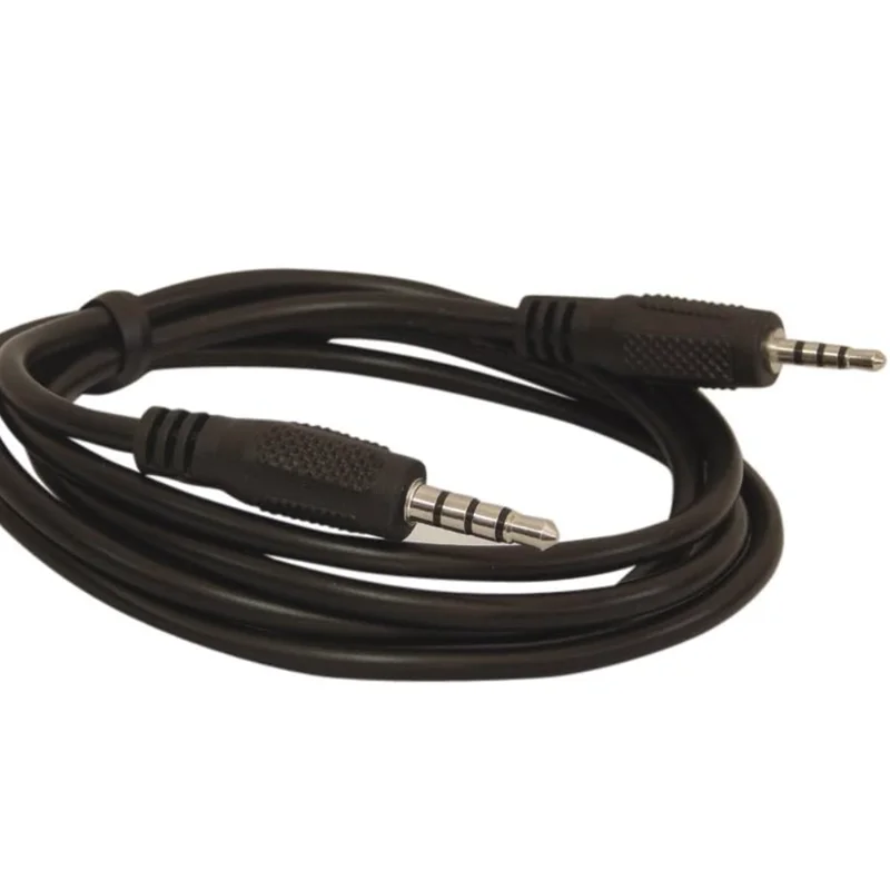 1.8m DC 3.5mm to 2.5mm 4-pole Cable Jack TRRS  Male Stereo Dual Channel Audio Cable for Mobile Phone Headset Speakers