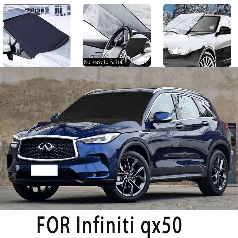 

Car snow cover front for Infiniti qx50 Snowblock heat insulation sunshade Antifreeze wind Frost prevention car accessories