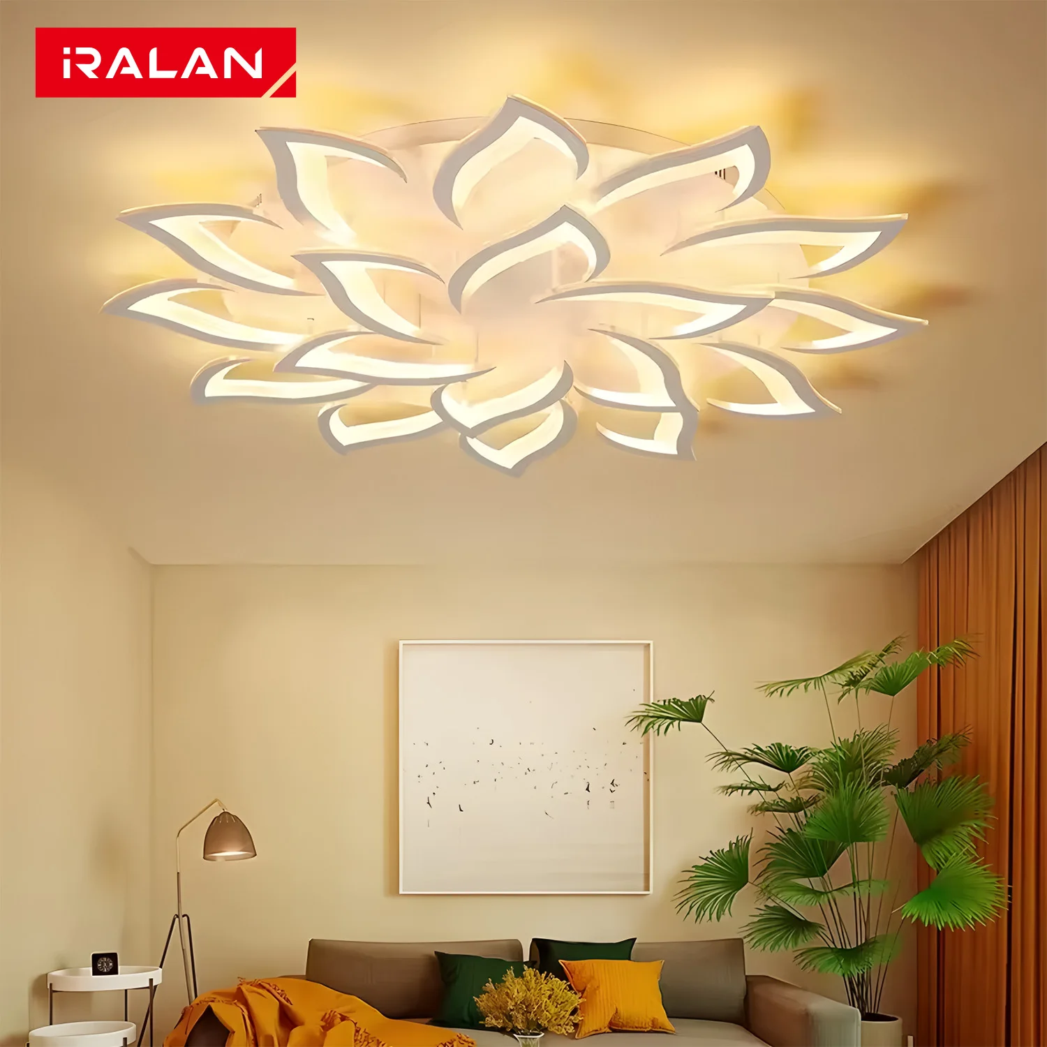 IRALAN Led-deckenleuchte Dimmbare Helligkeit Kunst Dekor Leuchten APP Steuerung Schlafzimmer Esstisch Zimmer Lampe