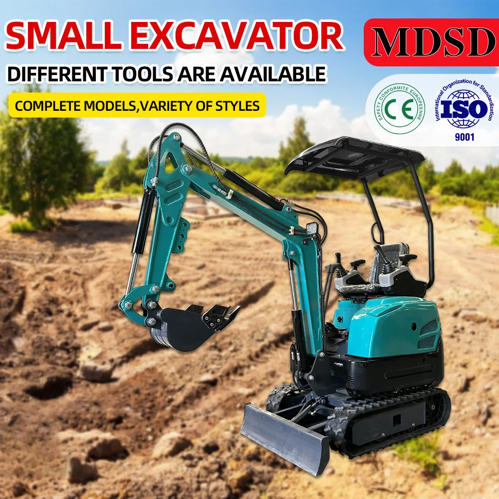 Venda quente mini escavadeira para jardim fazenda escavadeira de esteira hidráulica compatível com ce epa euro 5 mini escavadeira frete grátis