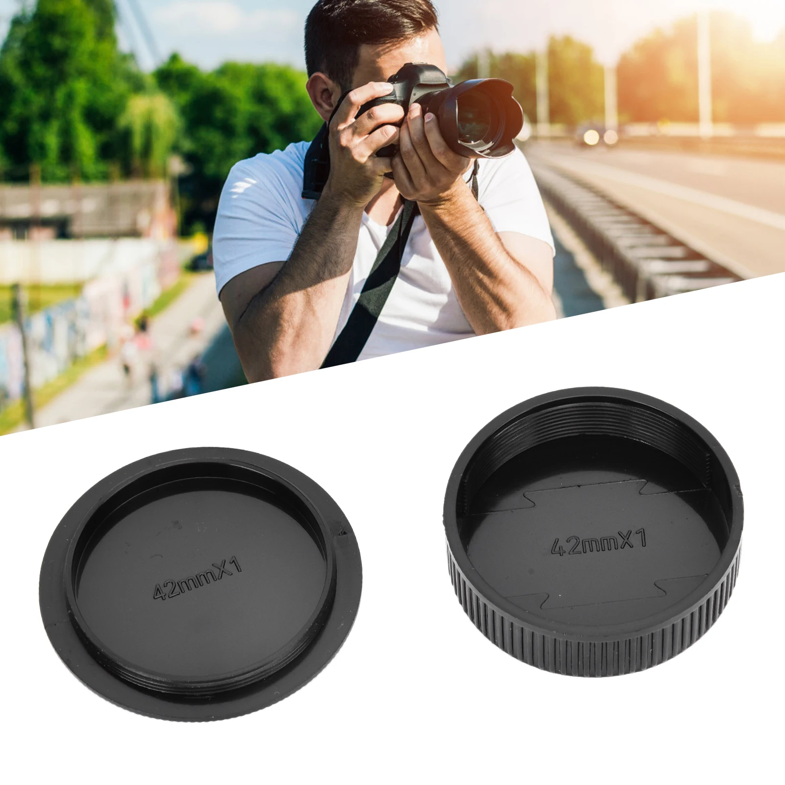 2pcs for M42 42mm Screw Mount Camera Rear Lens and Body Cap Cover Hot sale