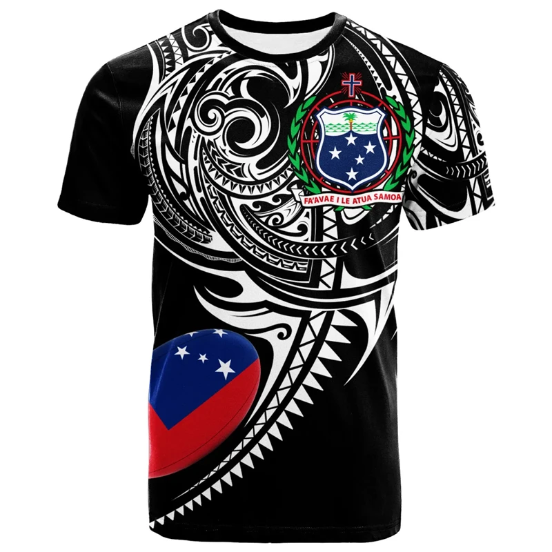 

Samoa Emblem Graphic T Shirt 2026 New 3D Print Quick Dry Soft Polyester Men Women Unisex Oversized Harajuku Y2k Tops
