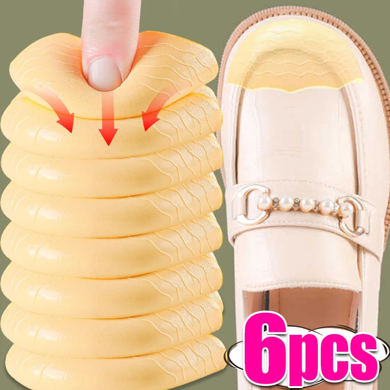 2/12Pcs Sponge Forefoot Insert Pads Women Gril's High Heel Shoe Big Shoes Size Adjust Toe Front Cushion Pain Relief Protector