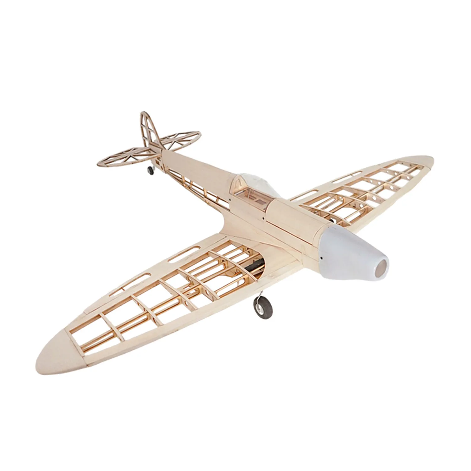 Samoloty RC wycinane laserowo drewno balsa zestaw samolotowy Spitfire rama rozpiętość skrzydeł 1020mm Model zestaw do budowania DIY