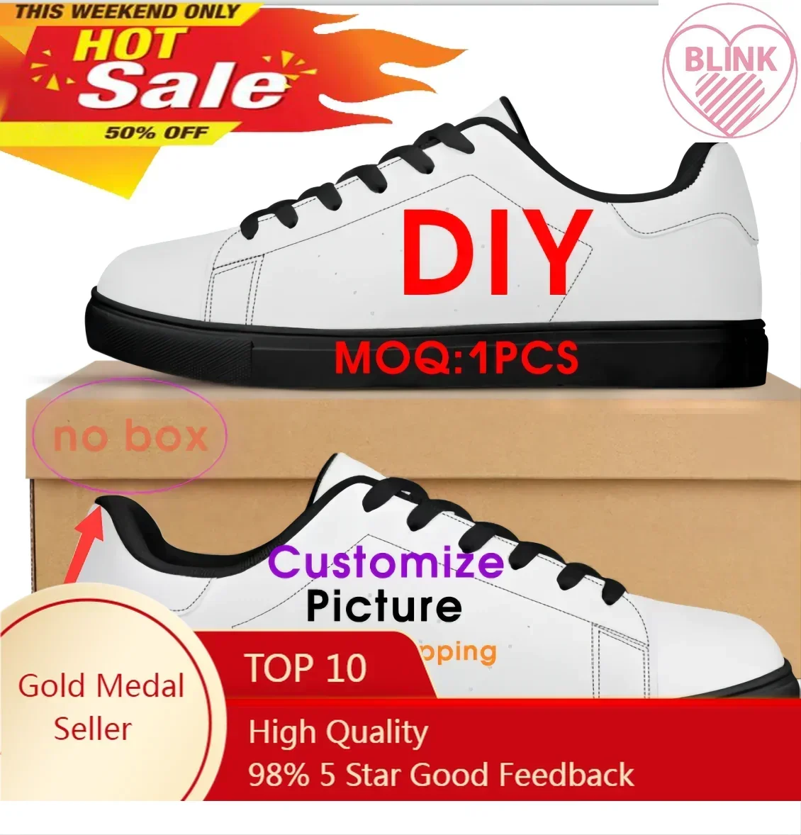 Women Men White Lace-up Tennis Sneakers Animals Pattern Female Platform Casual Couple Canvas Shoes Breathable