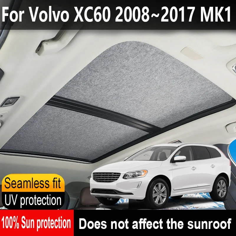 

Car Sunroof Insulation Roof Visor For Volvo XC60 2008~2017 Sun Protection Anti-UV Electrostatic Adsorption Sky Curtain Sunshade