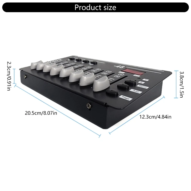 Miniature DMX512 وحدة تحكم 3Pin 2W منخفضة الطاقة لتأثيرات الإضاءة الديناميكية في الأطراف والعروض K1KF