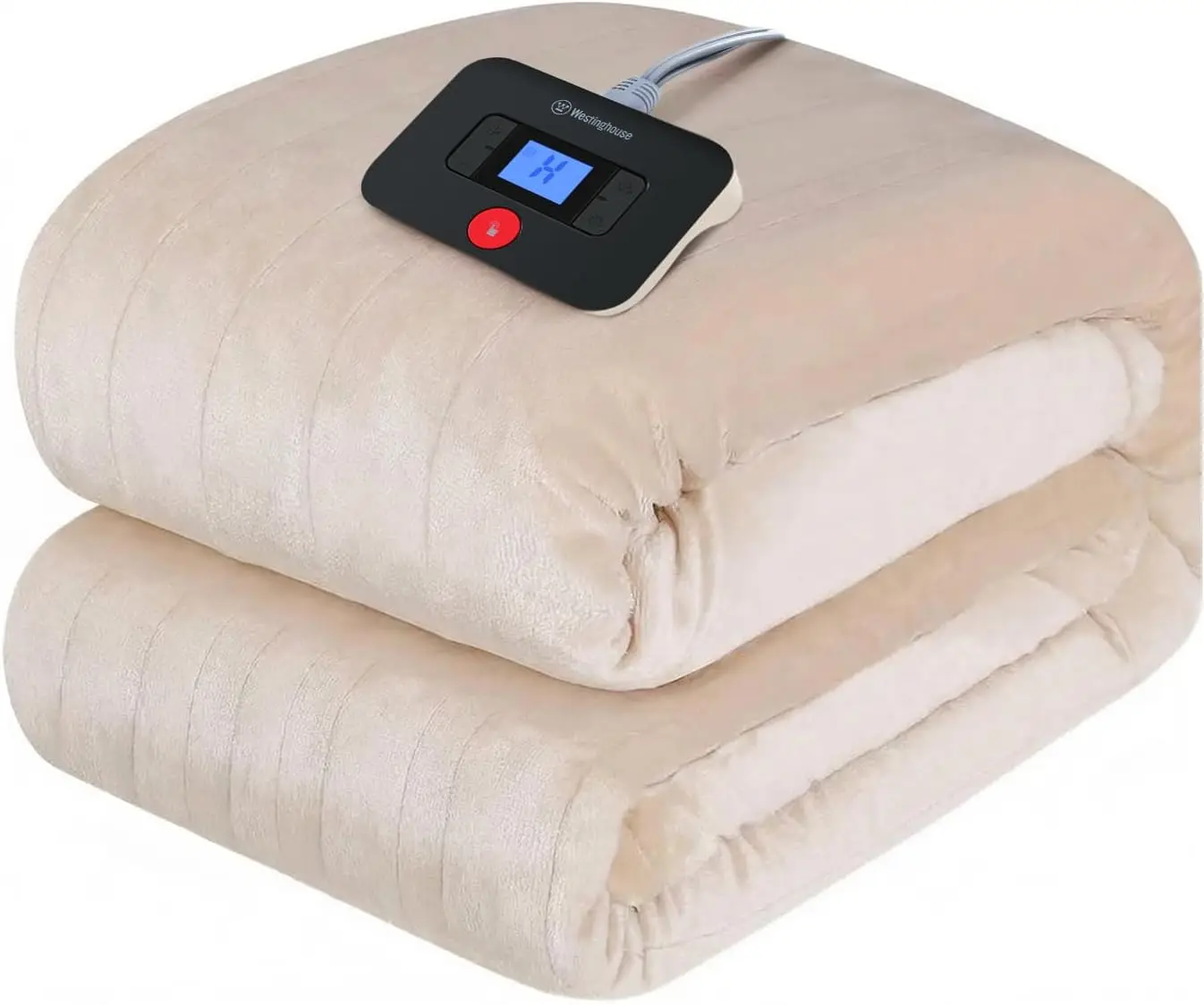 

Super Soft Flannel Heated Blanket Full Size 80"x84", 10 Heat Levels & 1-12H Auto-Off, Machine Washable, ETL&FCC Certified, Beige