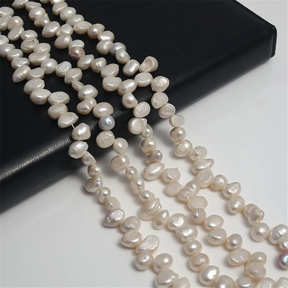 Esiyni 100%Natural Freshwater Pearl Simple Baroque Loose Beads for DIY Jewelry Necklace Bracelet Bead Bohemian Style Accessories