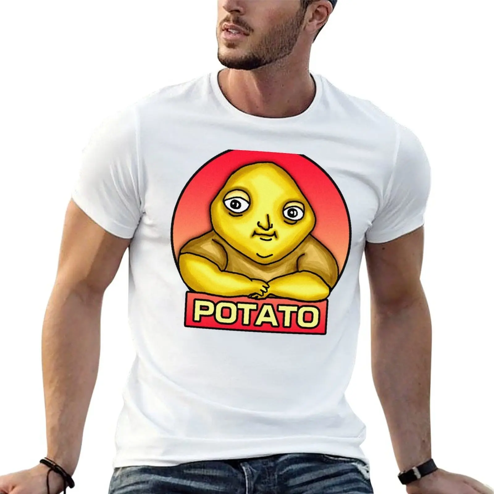 

POTATO MAN T-Shirt printed t shirts for man t shirt for man 100 percent cotton t shirts for men T-shirt